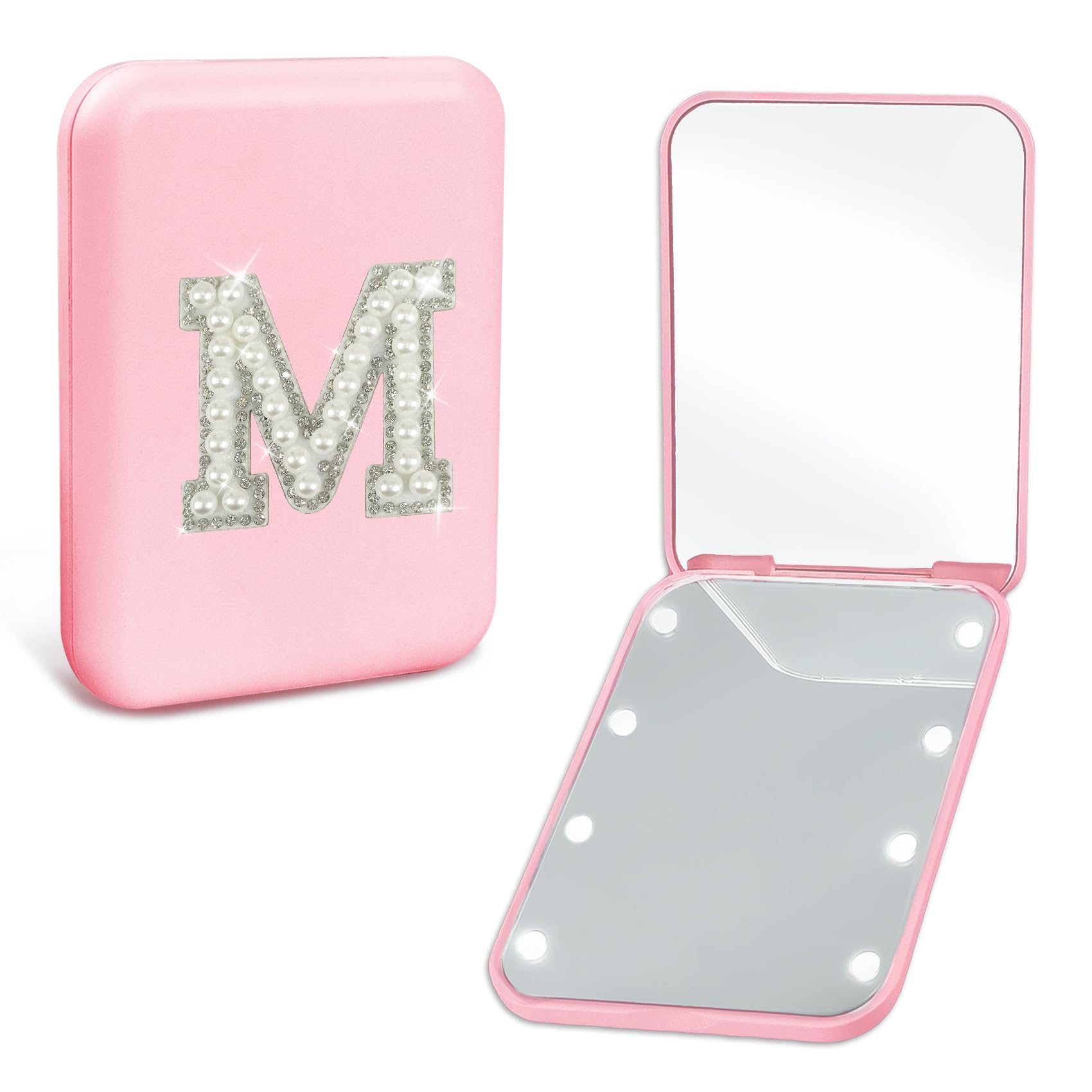 Aganmi Pearl Initial Compact Mirror