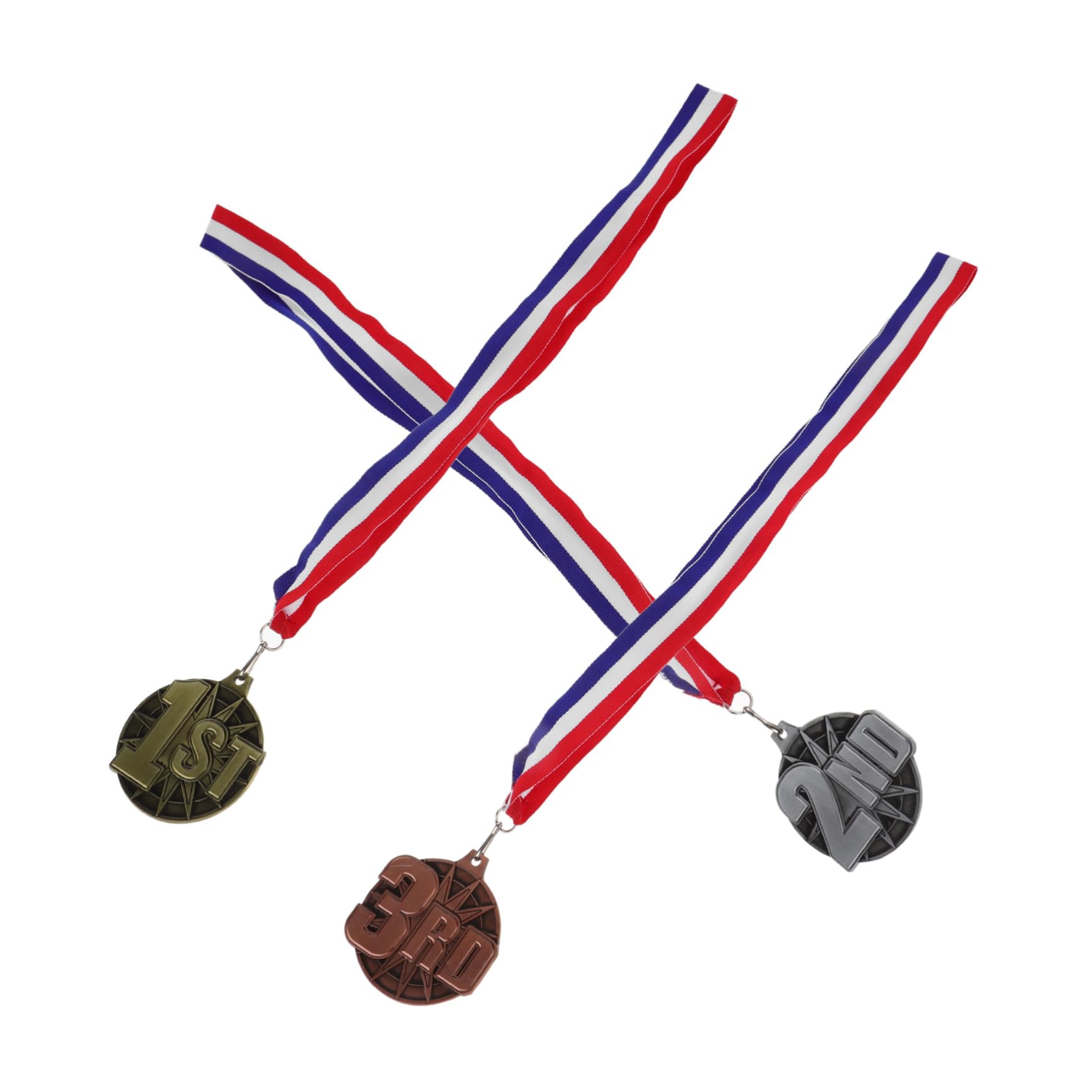 Mipcase 15piezas Medallas Colgantes para Competencias Deportivas De Medallas De Honor Cinta Reconocimiento para Estudiantes y Fiestas Deportivas