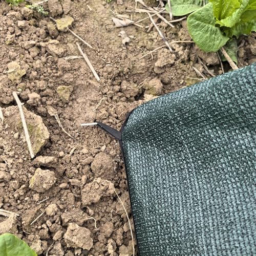 Sombra de plantas anti viento con 4 piquetas para huerto y jardín 8