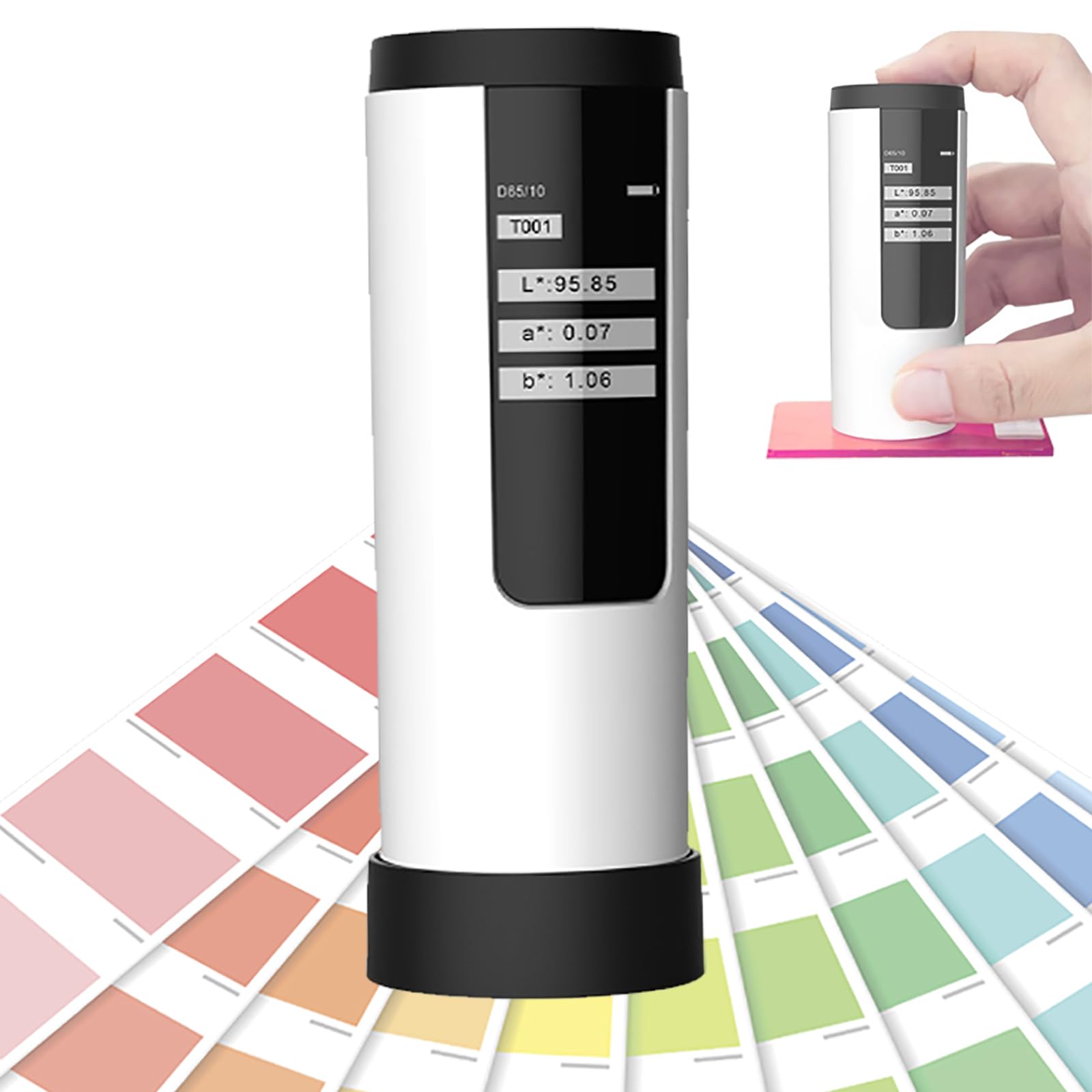Colorímetro Digital Portátil (apertura De 8 Mm), Precisión De Repetibilidad De 0,05, Probador Rápido De Diferencia De Color De 1 S, Con Medición De Laboratorio/RGB/blancura,DS-03
