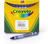 Vista 2 de Crayola regular de repuesto de un solo color no tóxica (paquete de 12), Azul