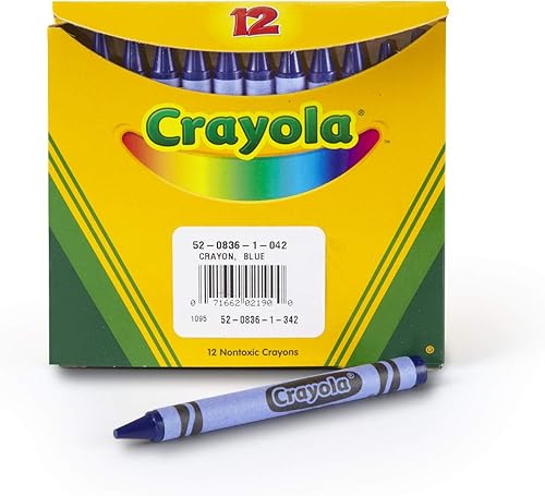 Miniatura 2 de Crayola regular de repuesto de un solo color no tóxica (paquete de 12), Azul