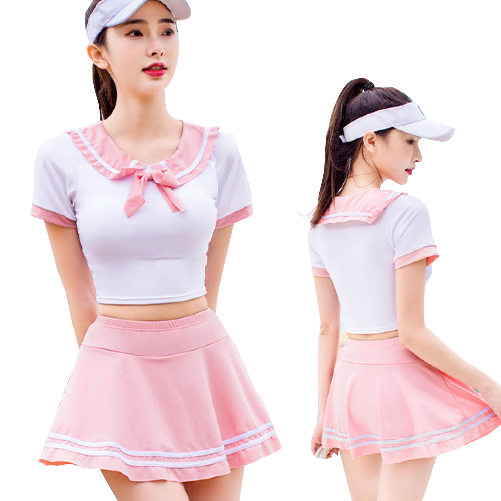 Amazon.co.jp: [RONGUI] 泳げる セーラー服 コスプレ 水着