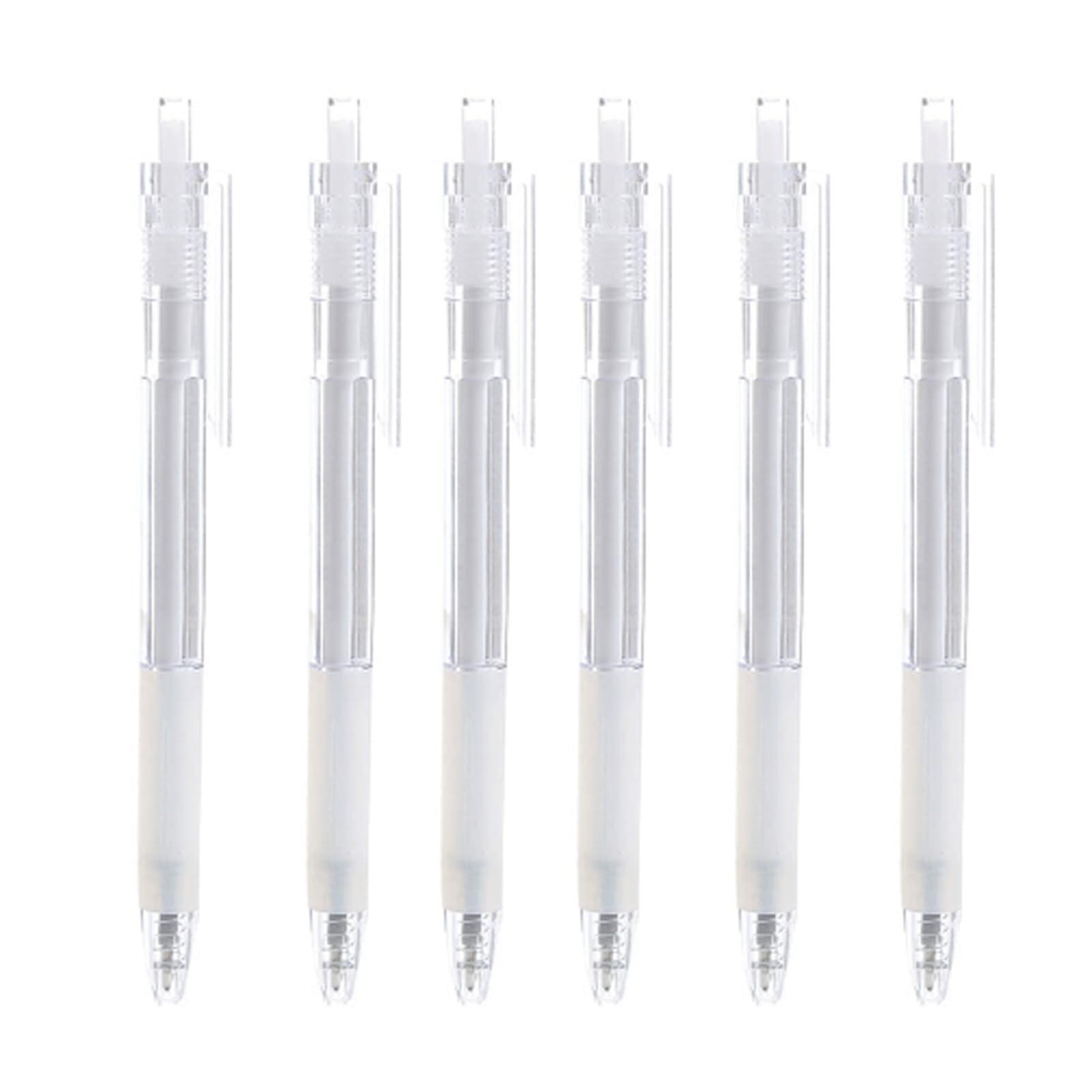 penna gel penna inchiostro gel penna gel 6 pezzi 0,5 mm penna da scrittura impugnatura in gomma morbida per diario scrittura firma penna da lavoro inchiostro nero