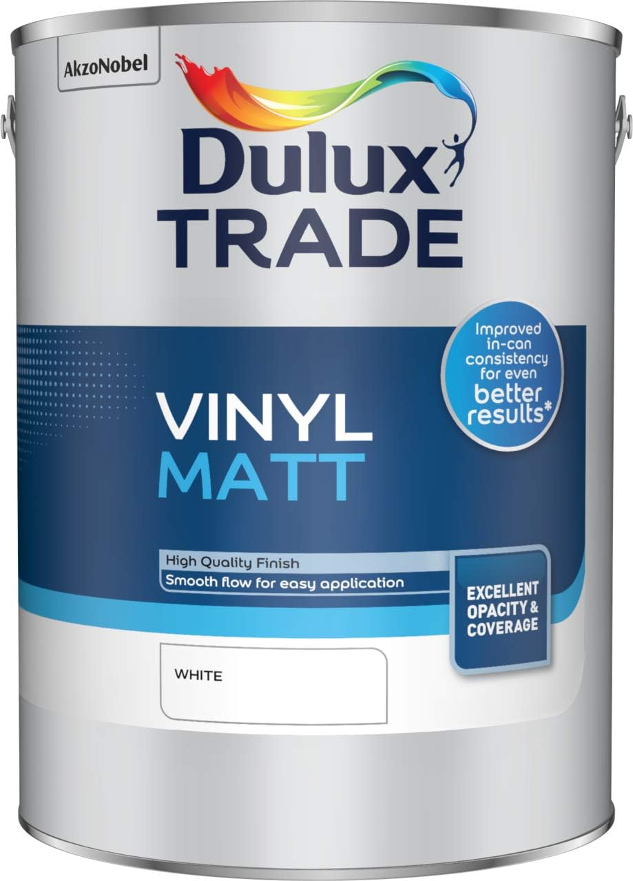Dulux Trade Supermatt White 5L Amazon.co.uk DIY & Tools