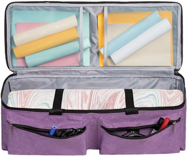 RZMAYIS Carrying Bag Compatible with Cricut Explore Air and Maker,Tote Bag Compatible with Cricut Explore Air and Supplies (Purple)