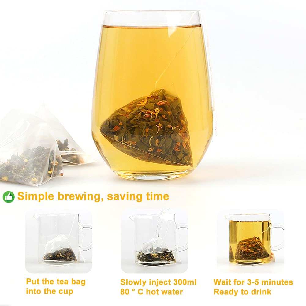 Plant Gift Osmanthus Oolong Tea Bag 7.05oz (4g*50bags) osmanthus, té oolong, natural puro de china, té mixto saludable, combinación de té de flores 200g 桂花乌龙茶