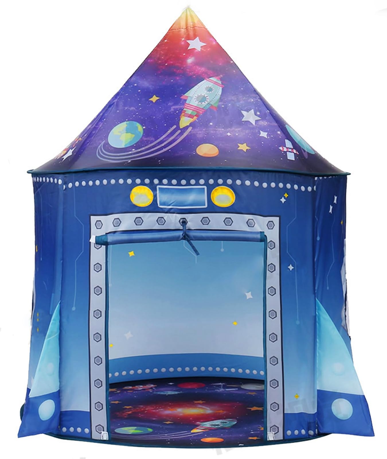 Zelt Für Kinder Spielzelt Raketenspielzelt Spielhaus Kleinkinder Jungen Zelt drinnen draußen großes Raumschiff Astronauten Pop-up tragbares Heimkostümparty Geburtstagsgeschenk