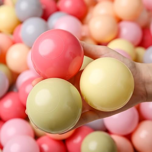 Miniatura 6 de TRENDPLAY Pelotas de 2.75 pulgadas  Pelotas de juguete de plástico a prueba de aplastamiento para niños, bolas de océano macarrón para fiestas de