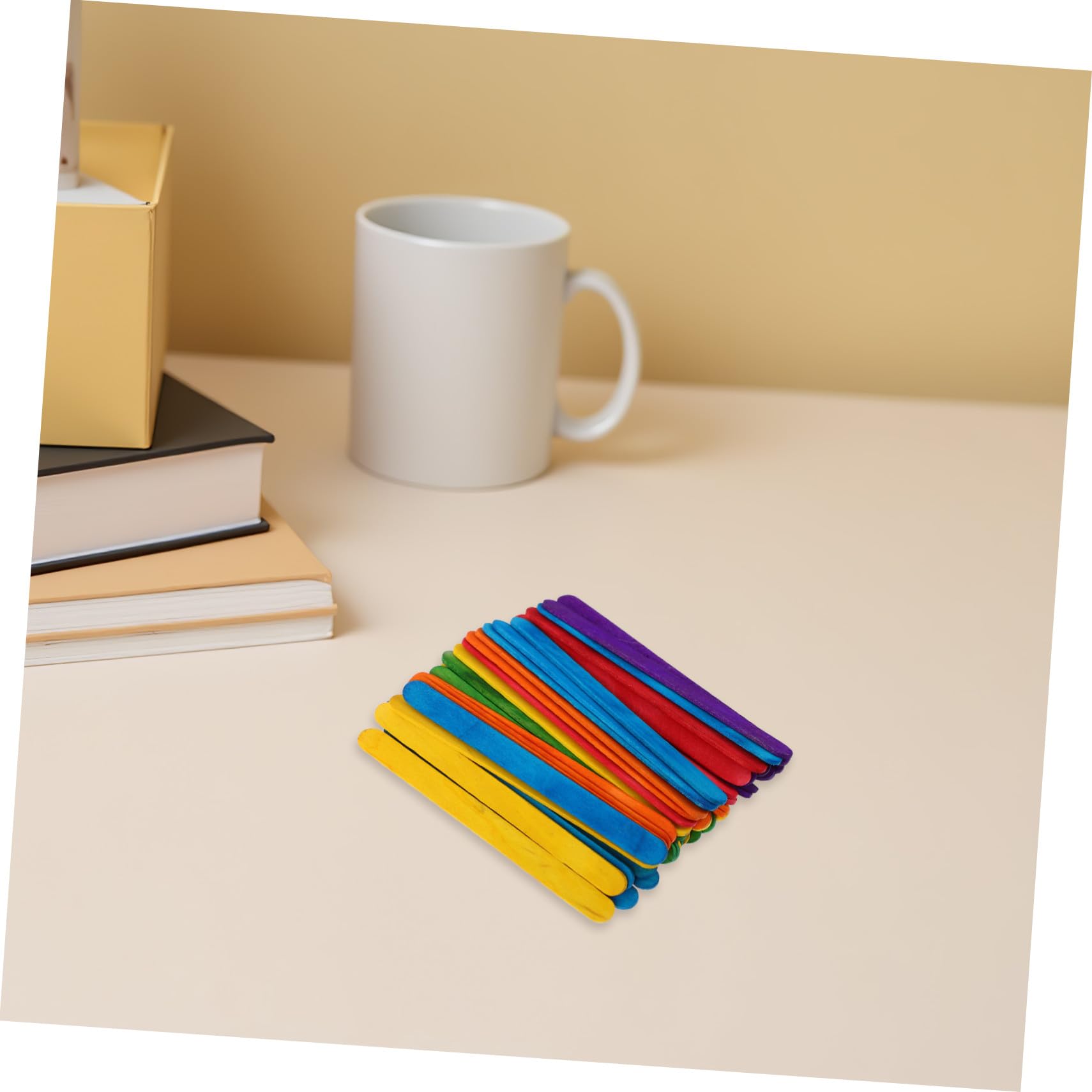 500 Palitos de Madera para Manualidades de Colores Palitos de Helado Seguros para Actividades Creativas Infantiles en Aulas y Proyectos Artesanales