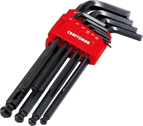 Miniatura 2 de CRAFTSMAN Juego de llaves hexagonales Allen con extremo de bola, MM, 10 piezas (CMHT26029)