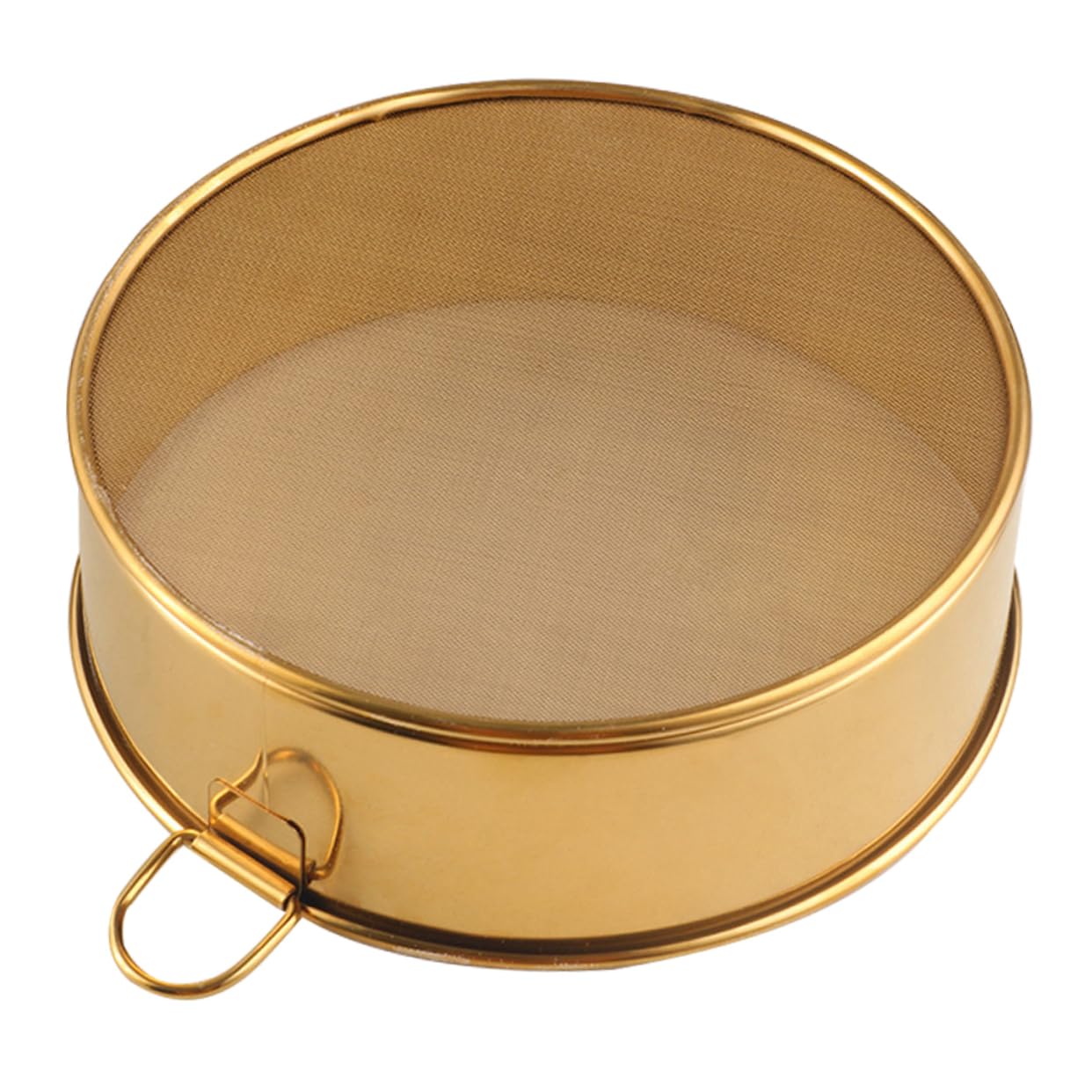 FELTECHELECTR Stainless Steel Flour Sieve Fine Mesh Strainer for Baking Kitchen Tool for Powdered Sugar Cocoa and Flour Easy to Clean with Hanging Ring for Storage