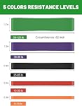 Bandes de résistance, bandes d'aide à tirer - Bandes d'entraînement, bandes d'exercices, bandes de résistance longue Set pour travailler dehors, fitness, entraînement, thérapie physique pour les hommes femmes