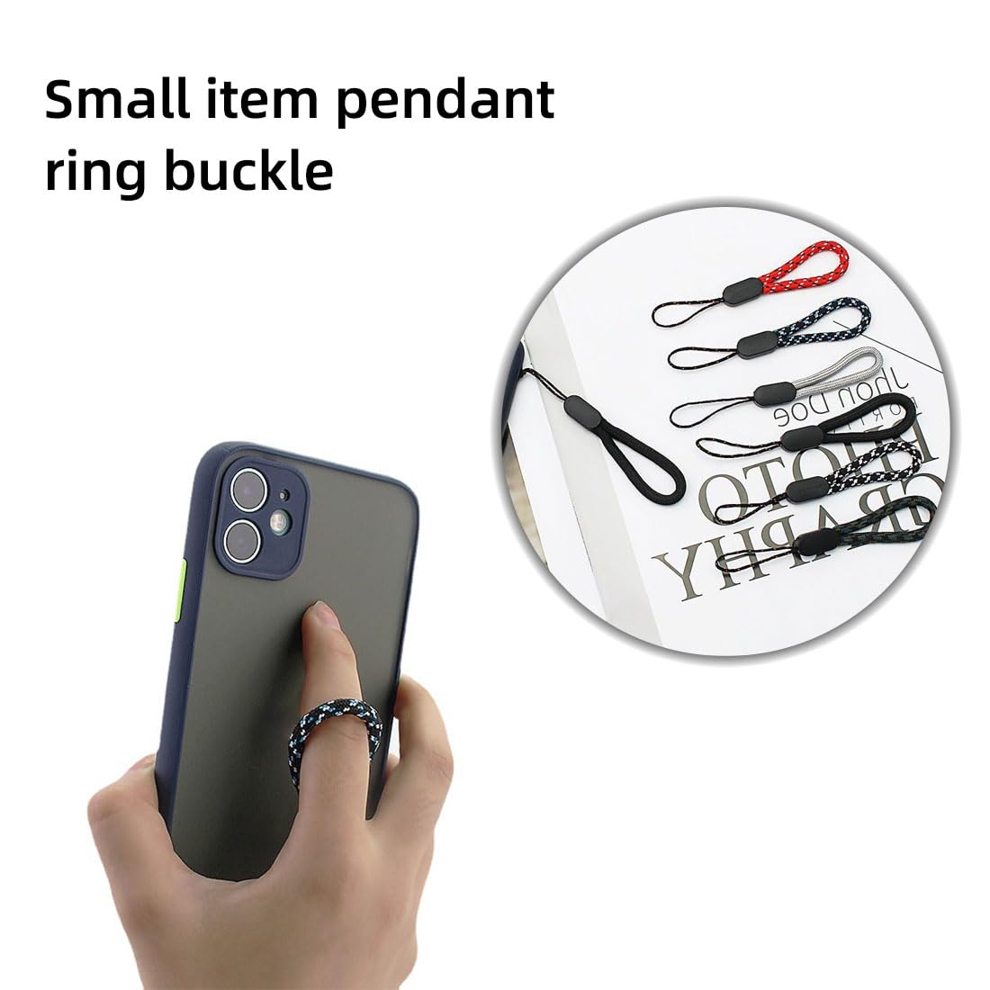 Cordino Da Polso Regolabile - 12 Pezzi In Nylon | Per Telefono, Fotocamera, Chiavi | Anti-caduta - Foto 5