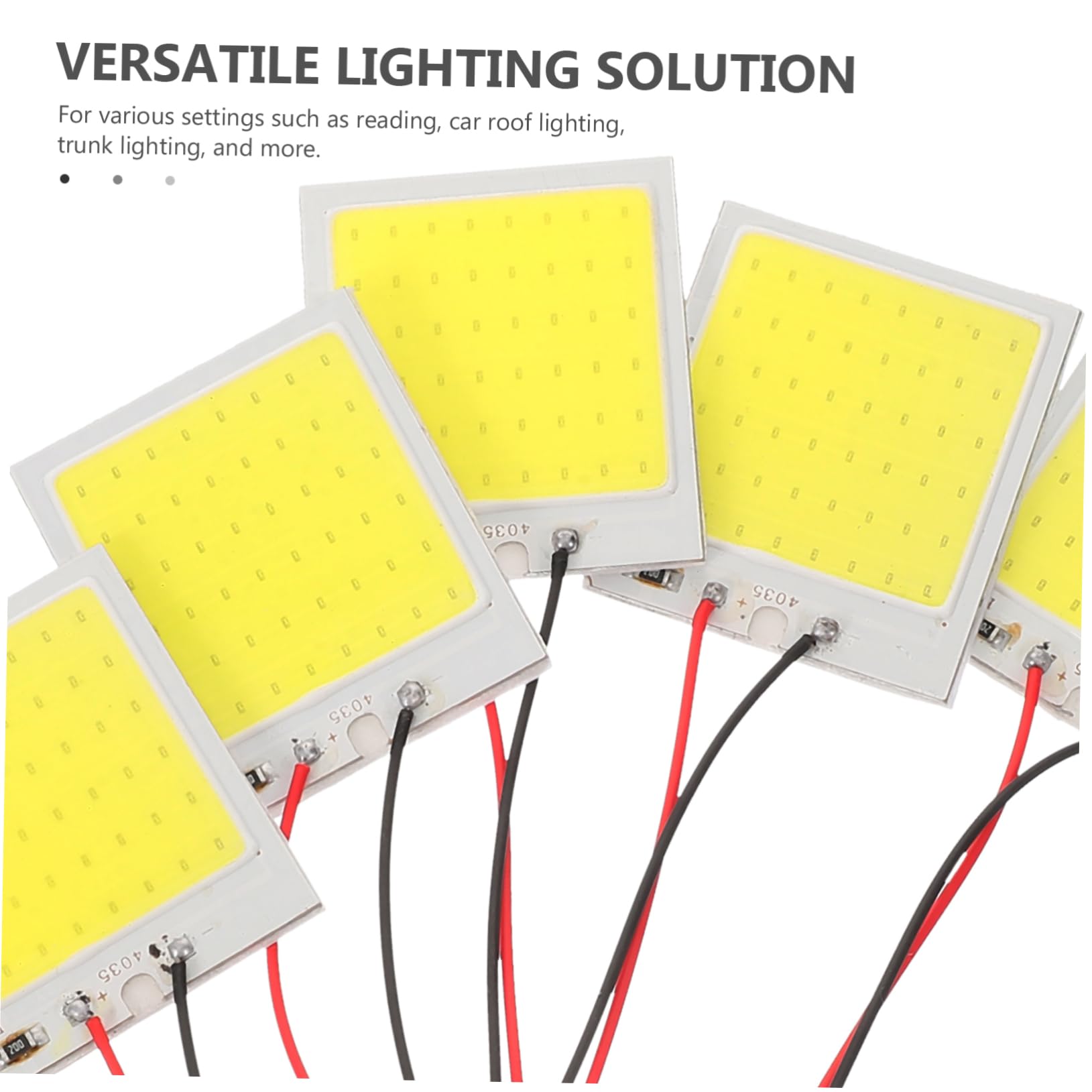 Cabilock 3 Series Luz Led Panel Dome Iluminación Interior De Leds Instalación Y Durabilidad Luz De Lectura Y Automóviles 10 Piezas*3
