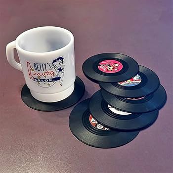 Amazon｜RECORD COASTER レコード コースター 6枚1セット ベティ