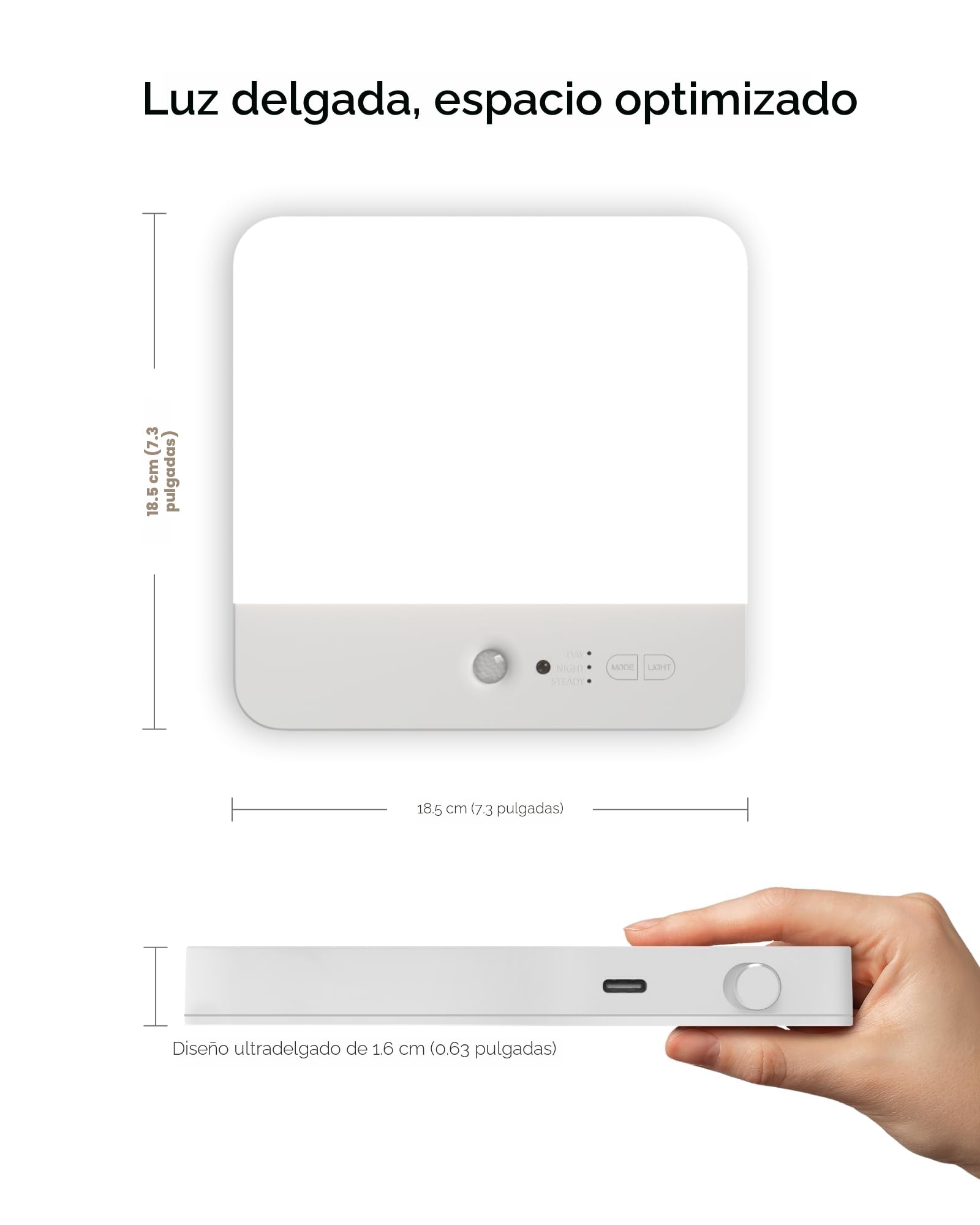 FULEN Plafon LED Techo con Sensor de Movimiento, Lampara Techo sin Cables para Baño con Batería, Luz de Ducha Recargable, Porche, Escaleras, Garaje, 3 Temperaturas de Color, Control Remoto,2 Paquetes