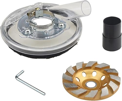 XINGYHENG Kit de cubierta antipolvo, cubierta de polvo de molienda en seco, amoladora angular ajustable de 3.937-5.906 in con rueda de copa de