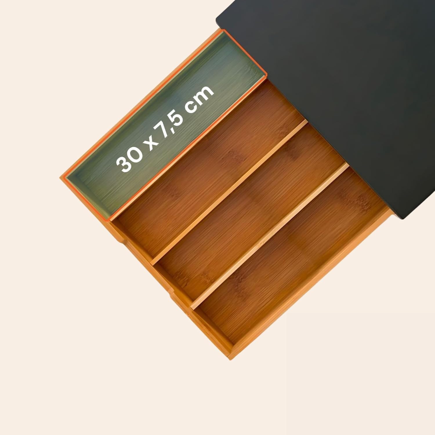 Porta Capsule Caffè in Legno con Piano Effetto Marmo Bianco e Cassetto Organizer – 30x30x10 cm