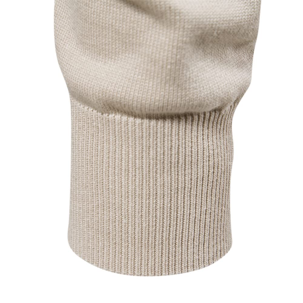 Maglione Uomo In Misto Cotone Elasticizzato – Autunno/Inverno, Taglio Dritto, Maniche Lunghe, Tinta Unita, Colore D, Taglia M - 3
