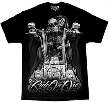 【special vintage】 DGA T-shirt Amazon.com: Men's David Gonzales Art DGA My Old Lady Ride Or Die T