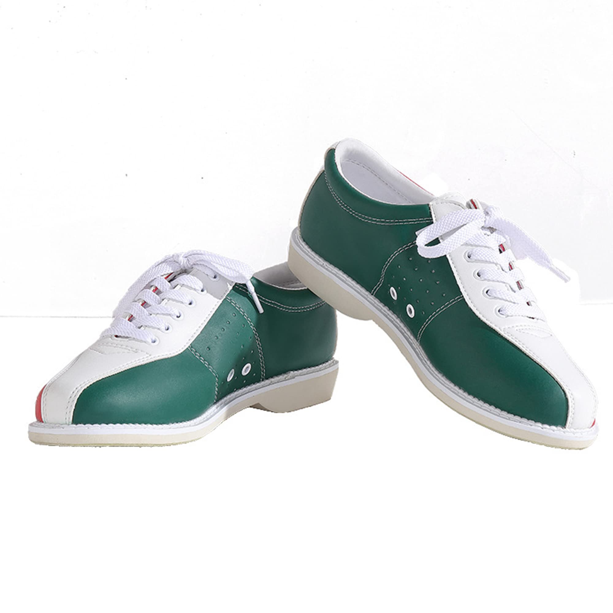 Herren-Bowlingschuhe Anti-Rutsch Bowls Sneakers Leder Bequemes Leichtgewicht