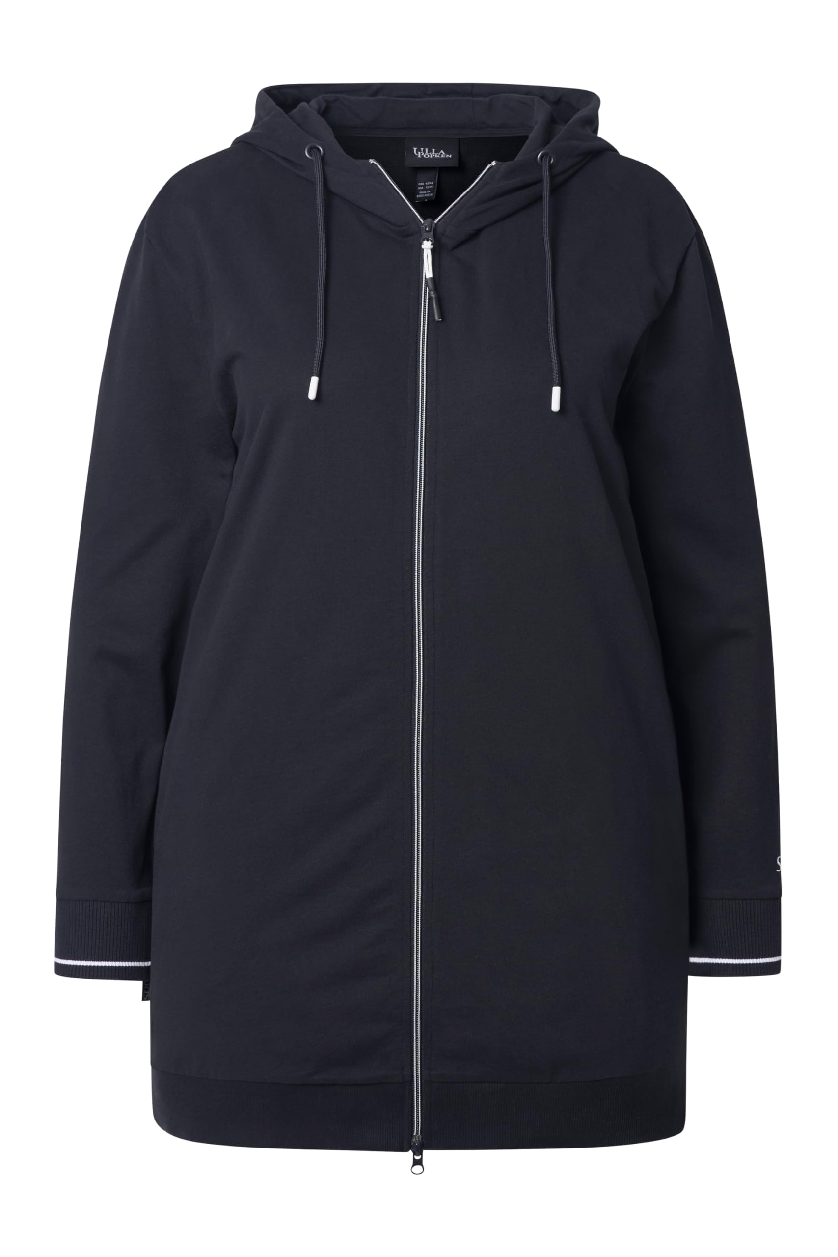 Ulla Popken Sweatjacke Lang, Accent Maglia di Tuta Donna (Pacco da 1)