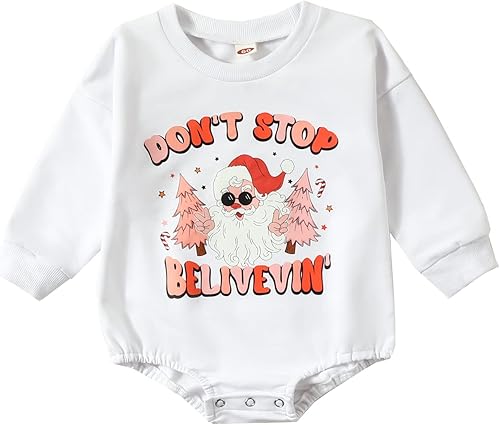 Ropa de bebé niño con patrón de Navidad sudadera de invierno para bebé ropa deportiva recién nacida 3 6 12 18 meses