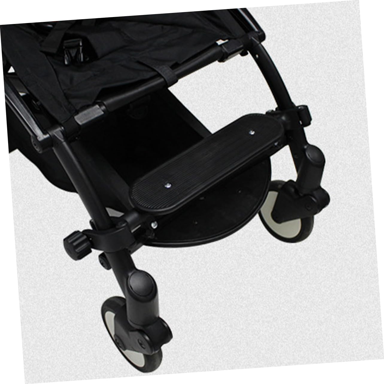 HOMSFOU Reposapiés de Plástico Cochecito de Ajustable Repuesto Pedal para Negro, Fácil de Instalar y Duradero para Paseo del Ñiño
