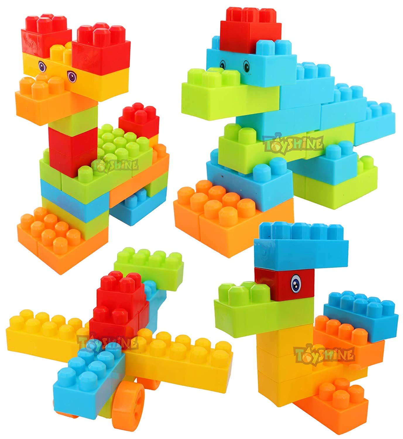 Toyshine 40 Pcs Building Block Toys With Wheels For Kids, Bag Packing, Best Gift Toy For Kids, Multi color (B08V4MW53X) Amazon Price History, Amazon Price Tracker