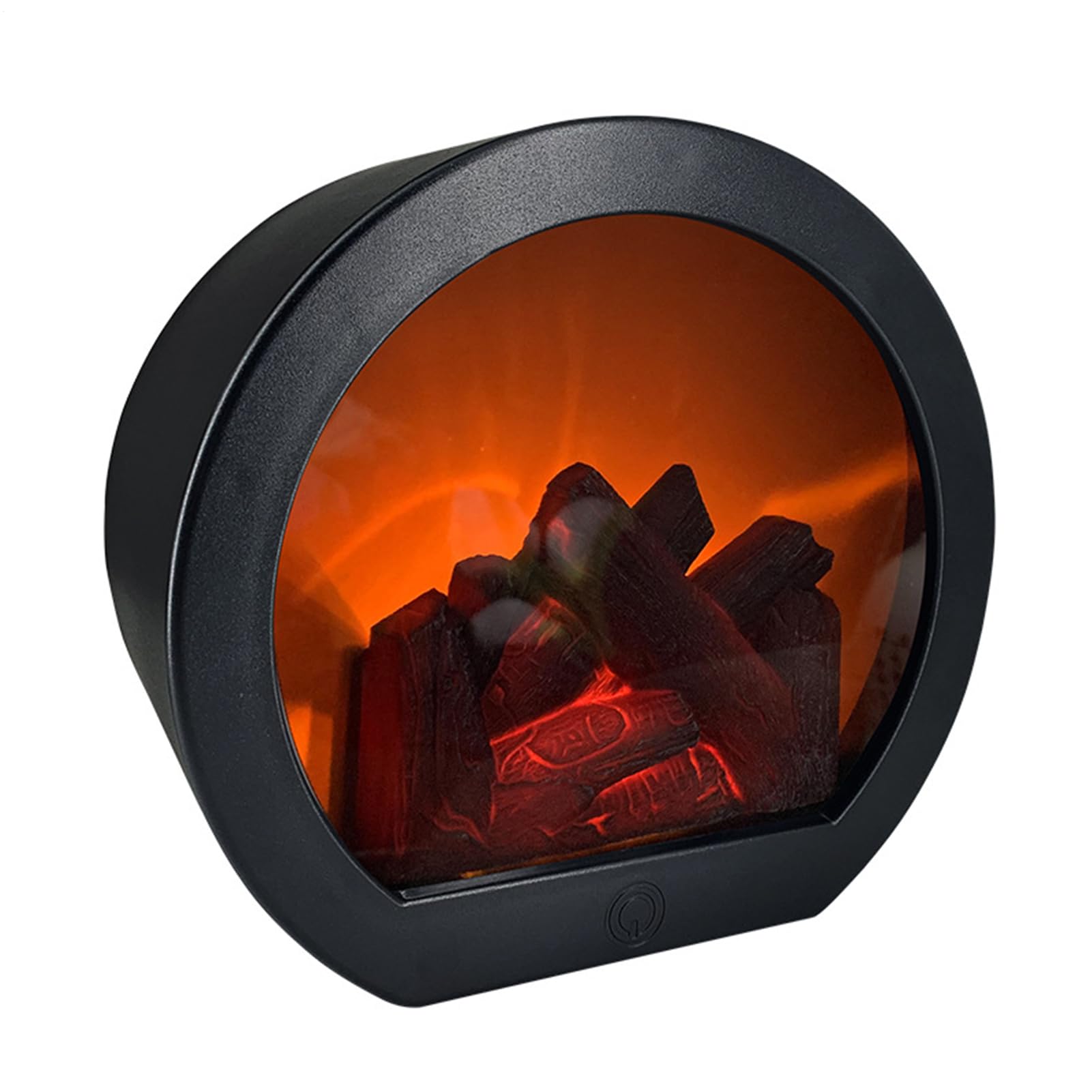 Tabletop Fireplace Light | Mini Fireplace | Electric LED Decoration with Realistic Flame for Indoor Porch Patio Outdoor Entryway Decor