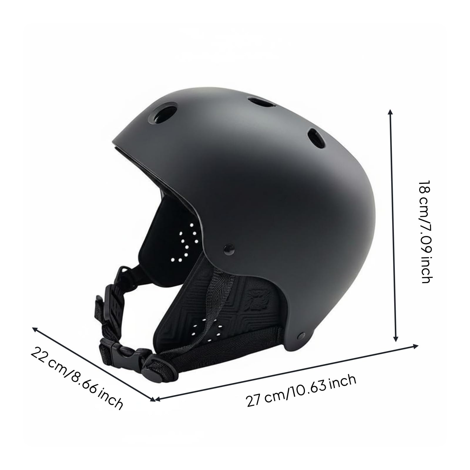 Sharplace Protectora Casco Deportivo Ventilado con Correa Ajustable Exterior Suave y Cobertura Segura para Cabeza Confeccionado en EVA Adecuada para Surf