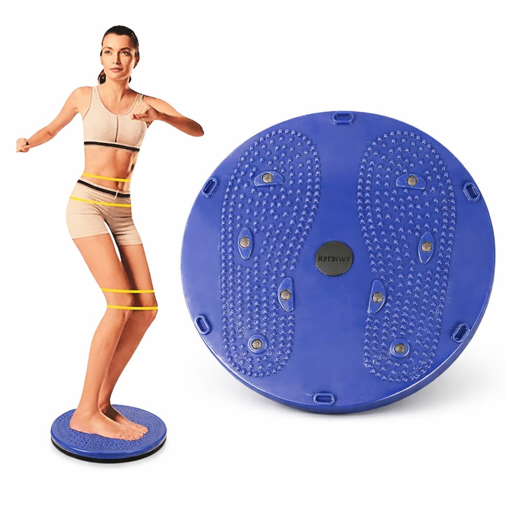 Luvottica Foot Acupressure Twister Stepper for Fitness 5 in 1 Magnetic Disk | Body Shapers | Slimming Tummy Twister Rotating Machine (Foot Massager) Abdominal Women & Men, Multicolor-image-24