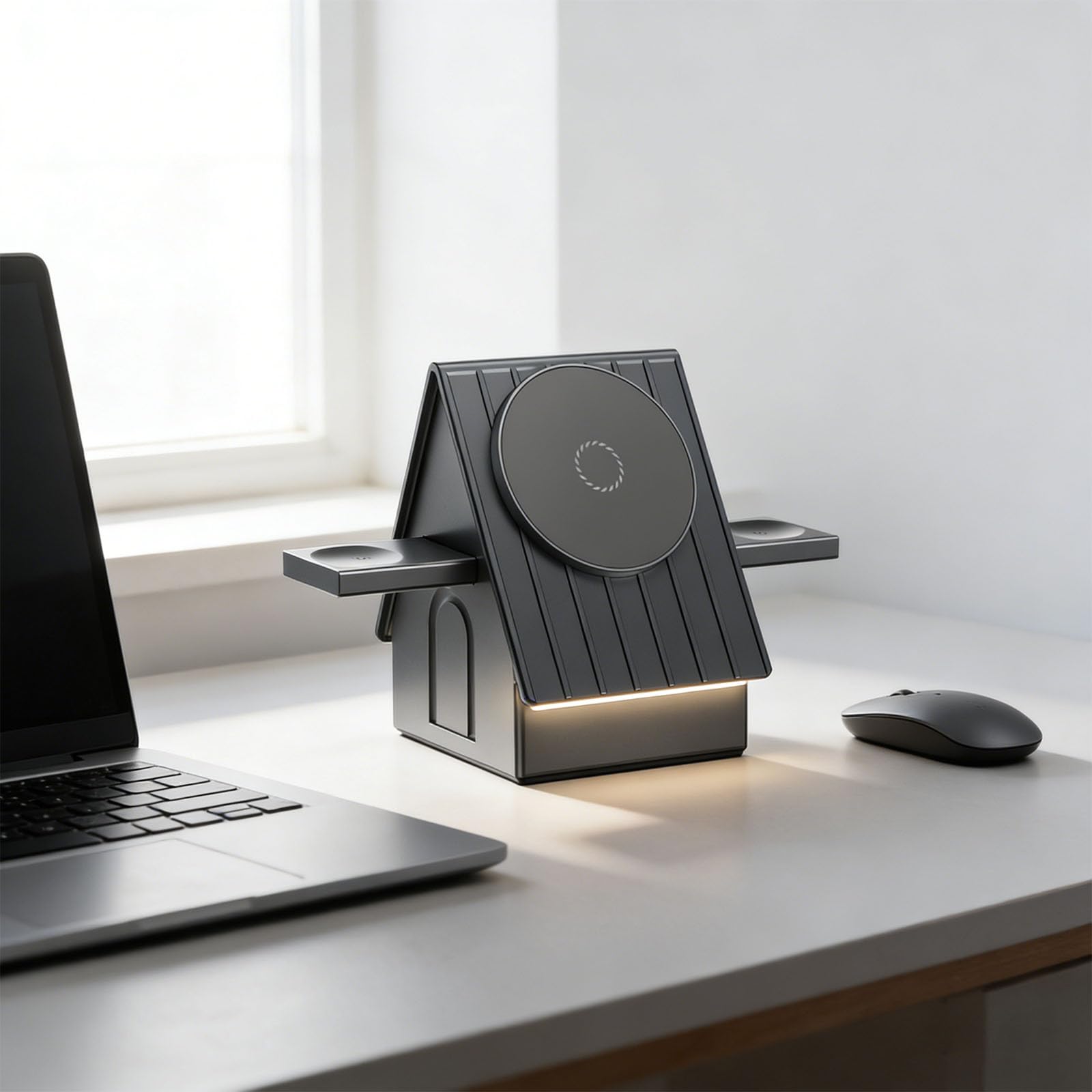 Ricarica Magnetica Che Supporta più dispositivi Come Smartphone, Auricolari e smartwatch per dispositivi compatibili con l ' erogazione Potenza 3 in 1