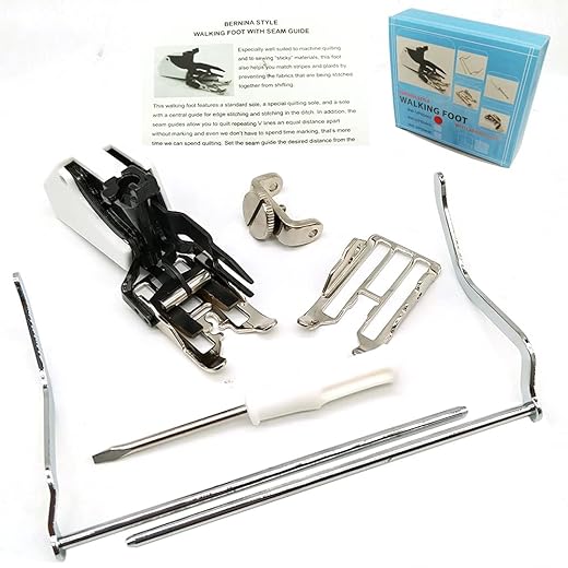 Sewing Presser Feet Walking Foot for Bernina Activa 125,130,135,140,145,210,220,230,240,350PE,380#P60443 by LNKA
