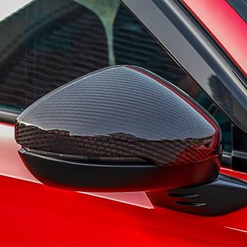 Amazon | JSWAN 2個 レッド ブラック カーボンファイバー サイドドア