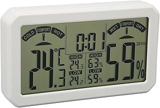 Digital Temperature Humidity Meter, Digital High Accuracy Electronic Humidity Meter Temperature Sensor Wall Mount, Indoor Thermometers