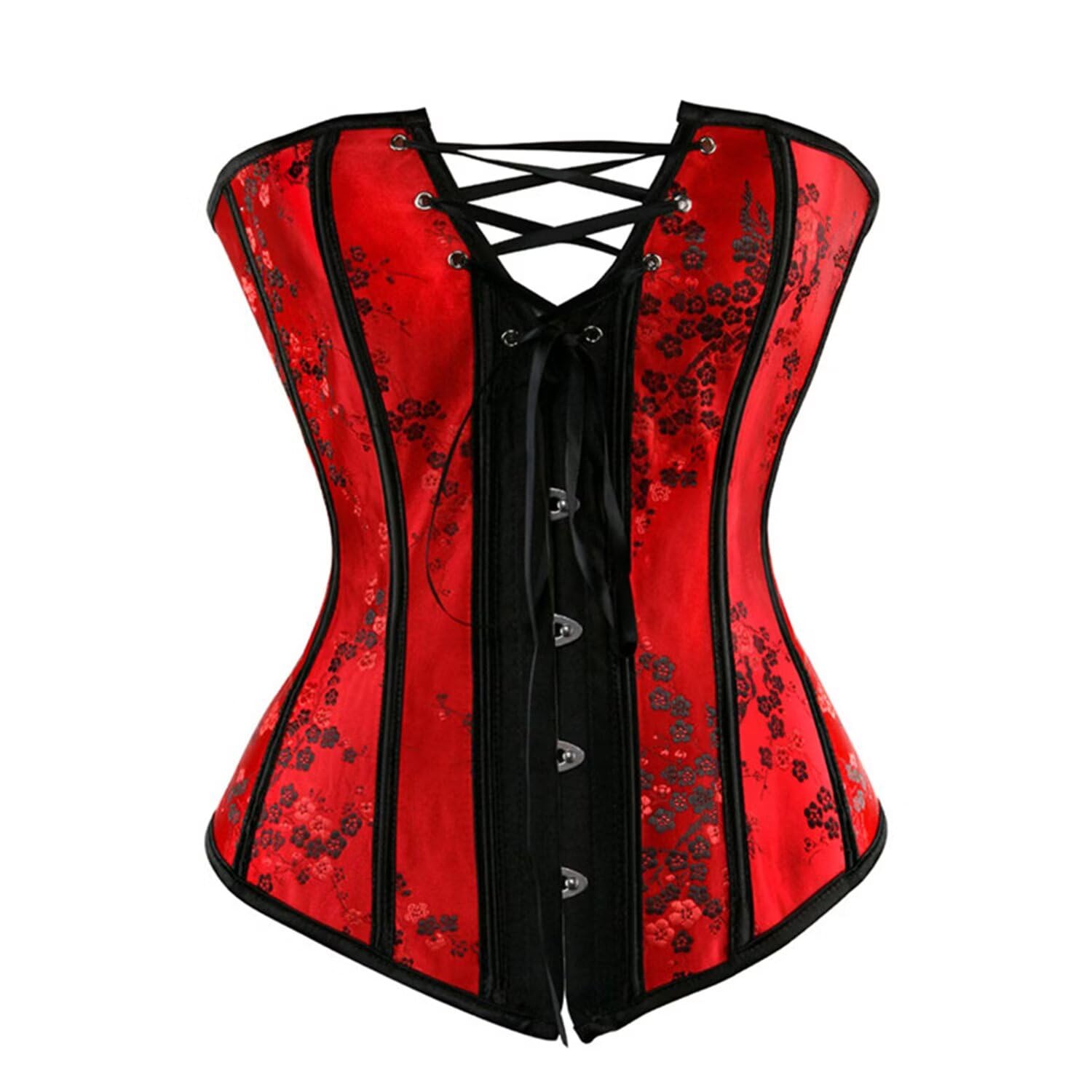 Josamogre Bustier Corset avec Jupe Irregular Robe de soirée Sexy Broderie Robe de soirée Courte Gothique Halloweenn