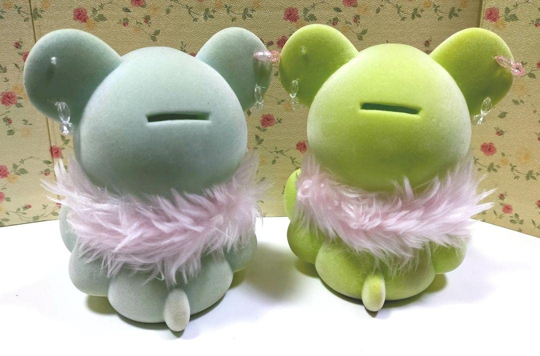 Amazon.co.jp: 昭和レトロ ゆめカワ フロッキー加工くまの