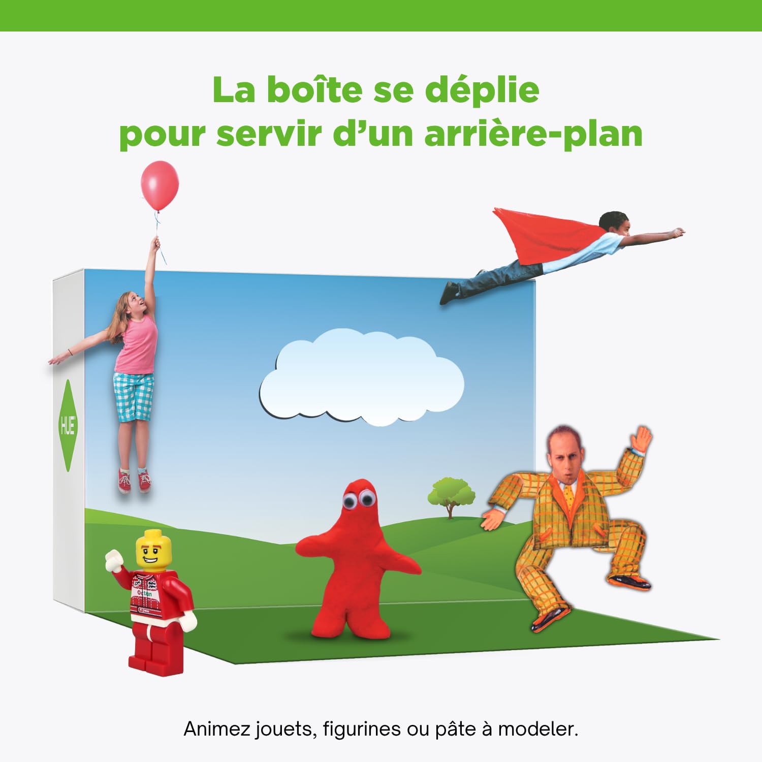 HUE Animation Studio (Noir) : Kit Stop Motion Complet pour Windows/macOS | Pour enfants à partir de 7 ans, Caméra Full HD 1080p, microphone intégré, logiciel, livre, ressources téléchargeables