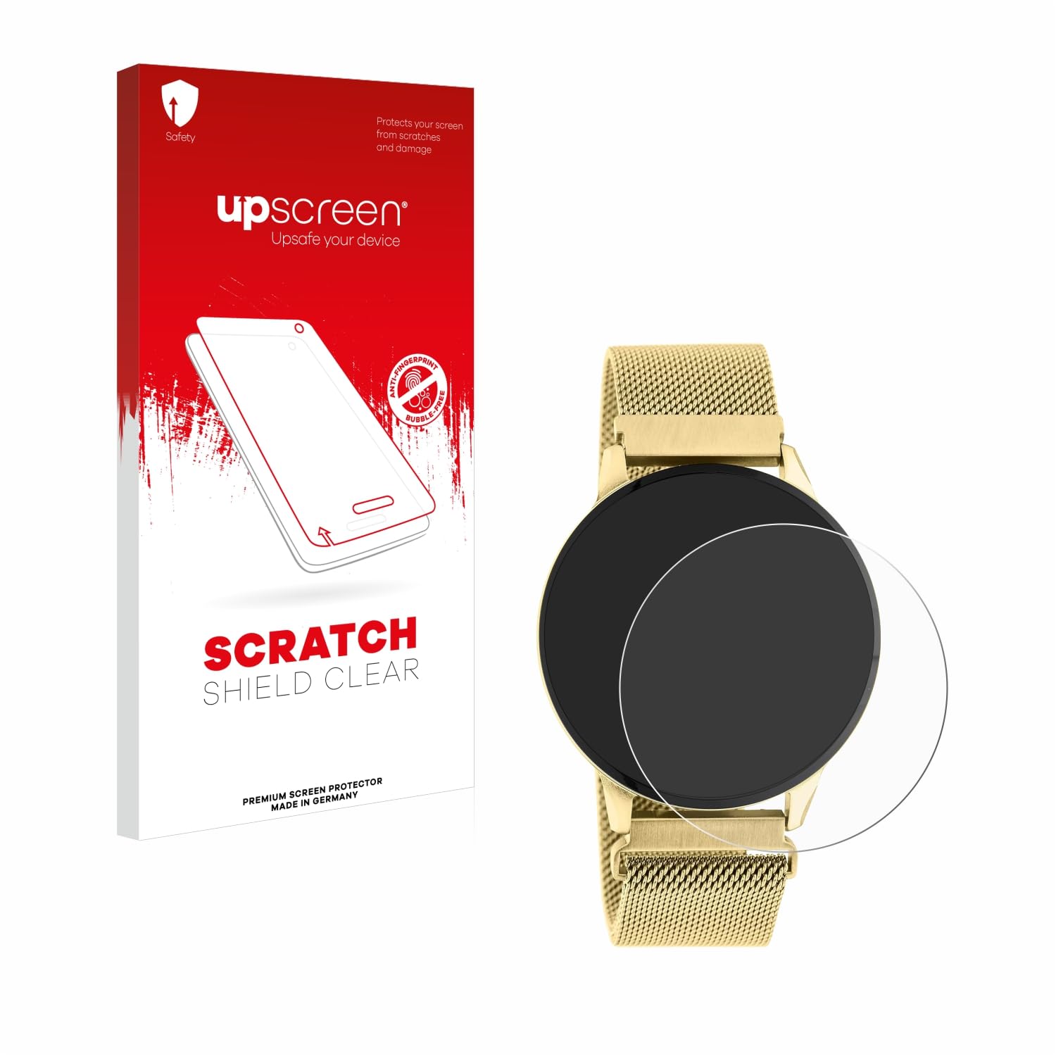 upscreen Scratch Shield Screen Protector compatible with Oozoo Q00121 - HD-Clear, Anti-Fingerprint