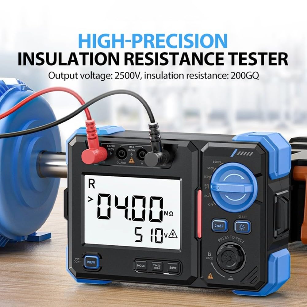 MRT1050 Megohmmetro Resistenza di Isolamento Tester 2500V | ABS Materiale Auto PASS/FAIL per Elettricisti | Test sul campo industriale