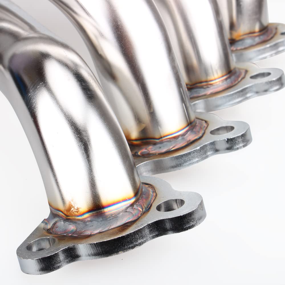 JCAKES Cabezal de colector Inoxidable for 88-00 for Honda for Civic Serie D EJ/EG/Eh/EK D15