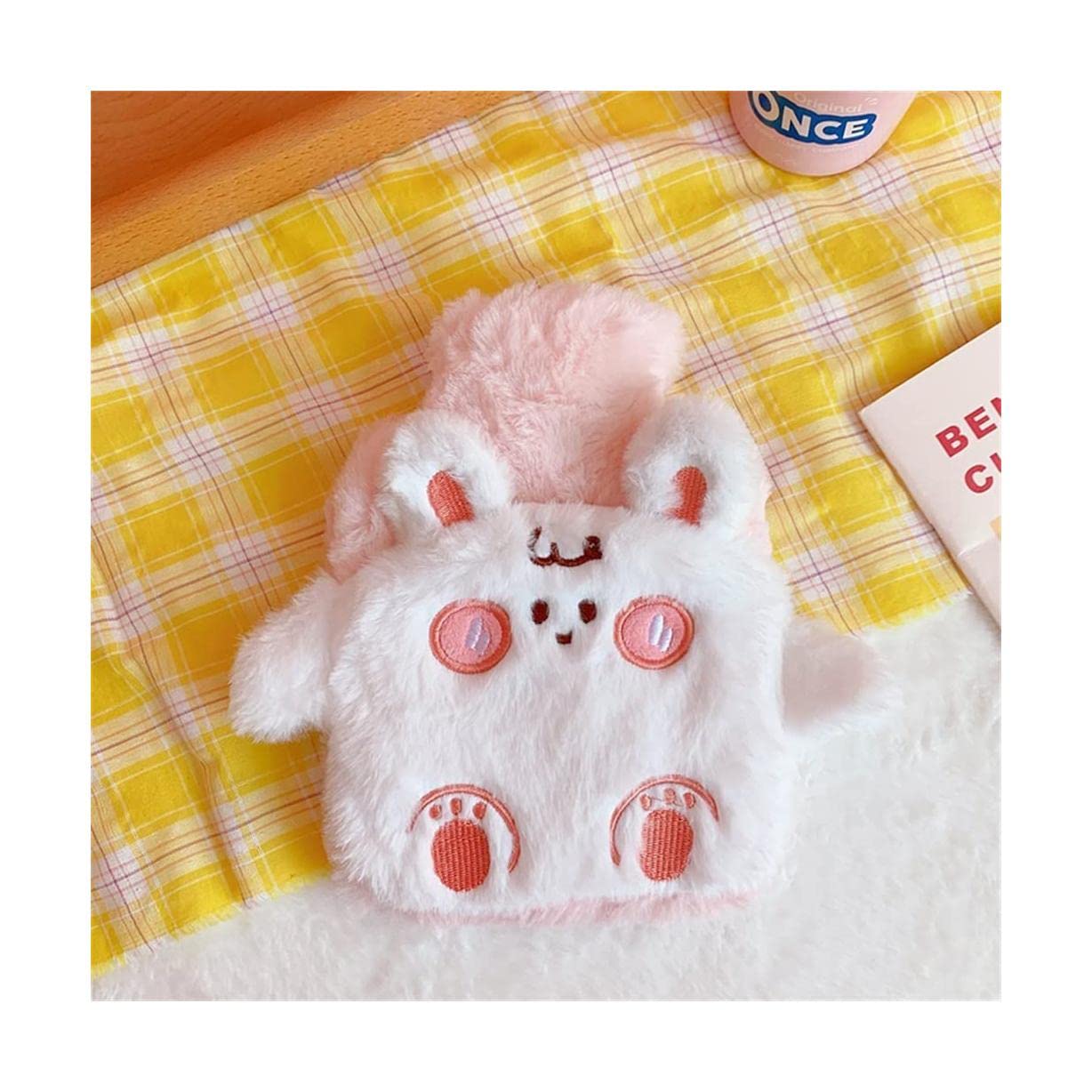 New 400ML Small Hot Water Bottle, Cute Animal Shape Hot Water Bag for Kids, Men & Women, Hot Pack for Hand & Feet Warmer Bed Warmer