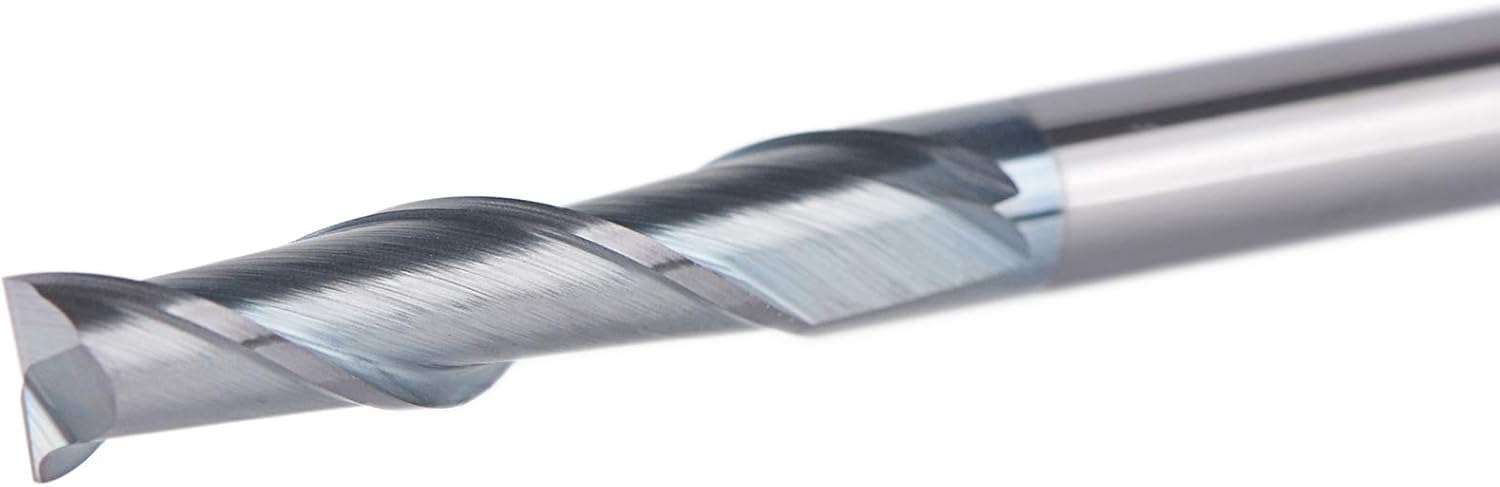 SpeTool 5Pcs 2-Flute Square Nose Carbide End Mill 1/8 Inch Router Bit with 1/8 inch Shank CNC Machine Tools, TiAlN Coated : Industrial & Scientific