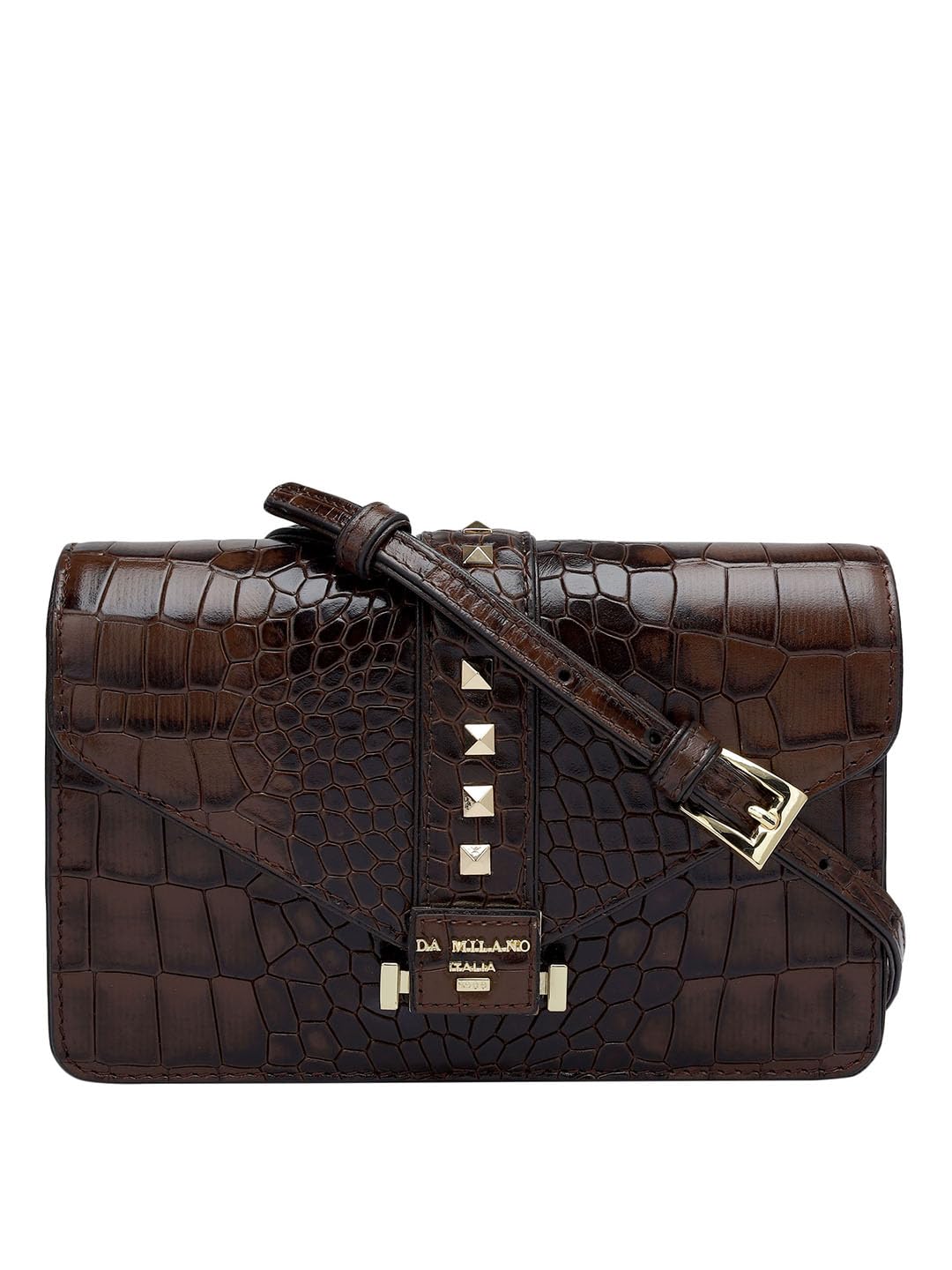 Da Milano Genuine Leather Brown Shoulder Bag (00373A-OL) (Small) (B0DHGPWWMP) Amazon Price History, Amazon Price Tracker