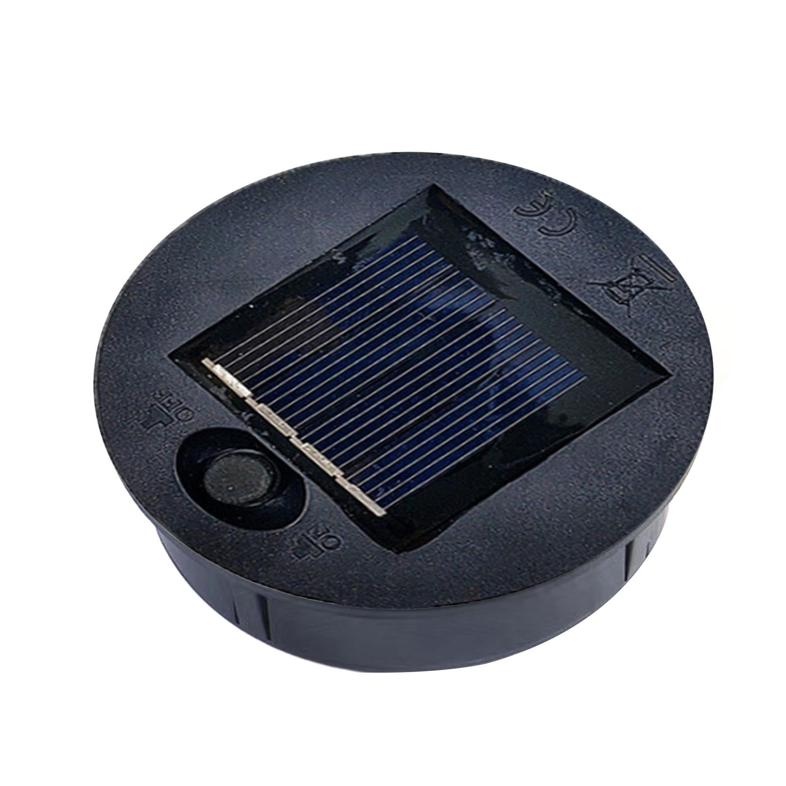 10cm Diameter Solar Panel Lantern Solar Light Replacement Top LED Solar Panels with Warm Light Tops Automatically On Off Waterproof High Efficiency LED for Yard Garden Patio Lantern