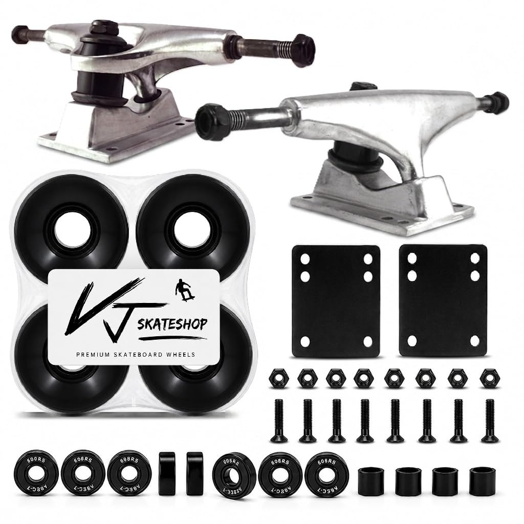 VJ 127mm Skateboard Truck Kit with 60mm Cruiser Wheels, Bearings & Hardware โ image 1