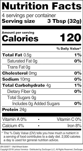 Miniatura 2 de Vital Wheat Gluten (4 oz, ZIN 525077)