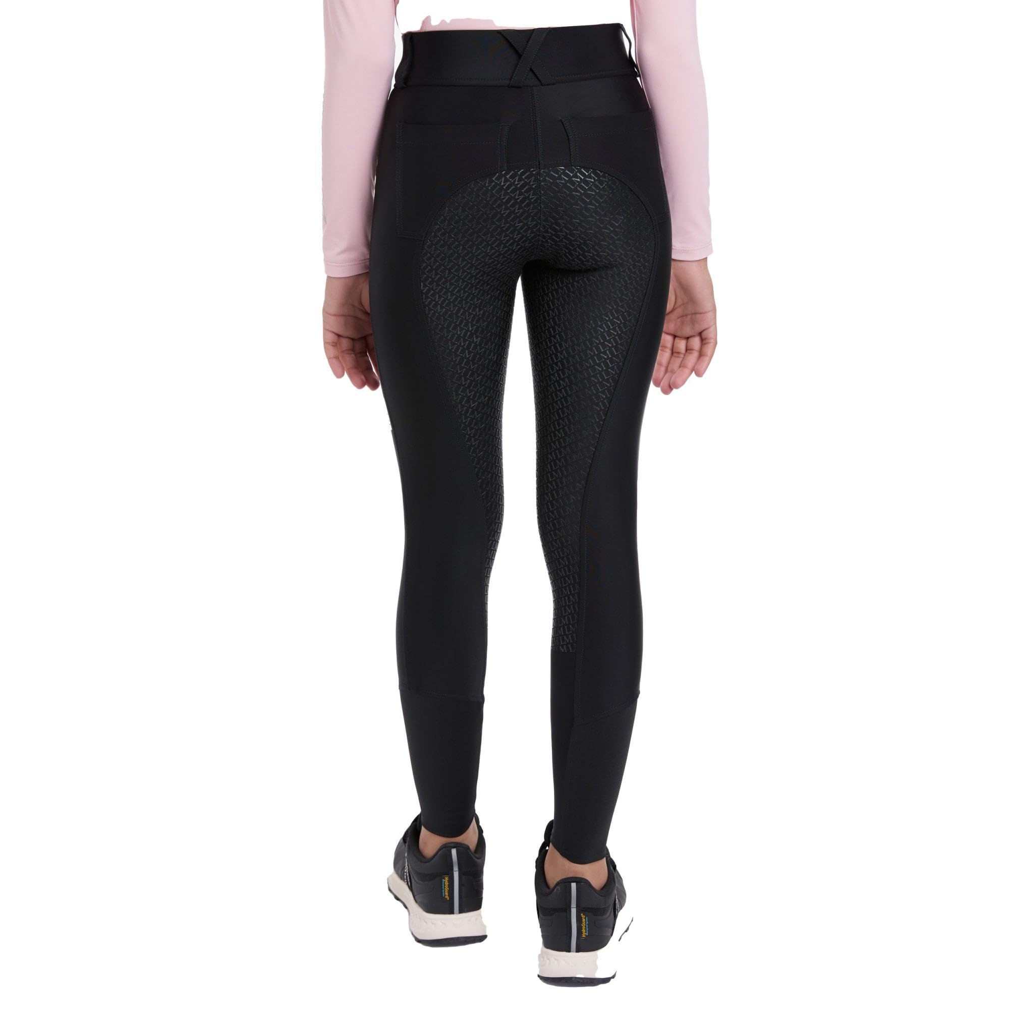 LeMieux Young Rider Remi Breggings - Full Seat Silicone Grip - Breech/Pull On Hybrid - Black - 13-14years